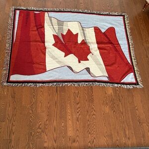 Canadian Flag Tapestry Throw Blanket 50" x 68"